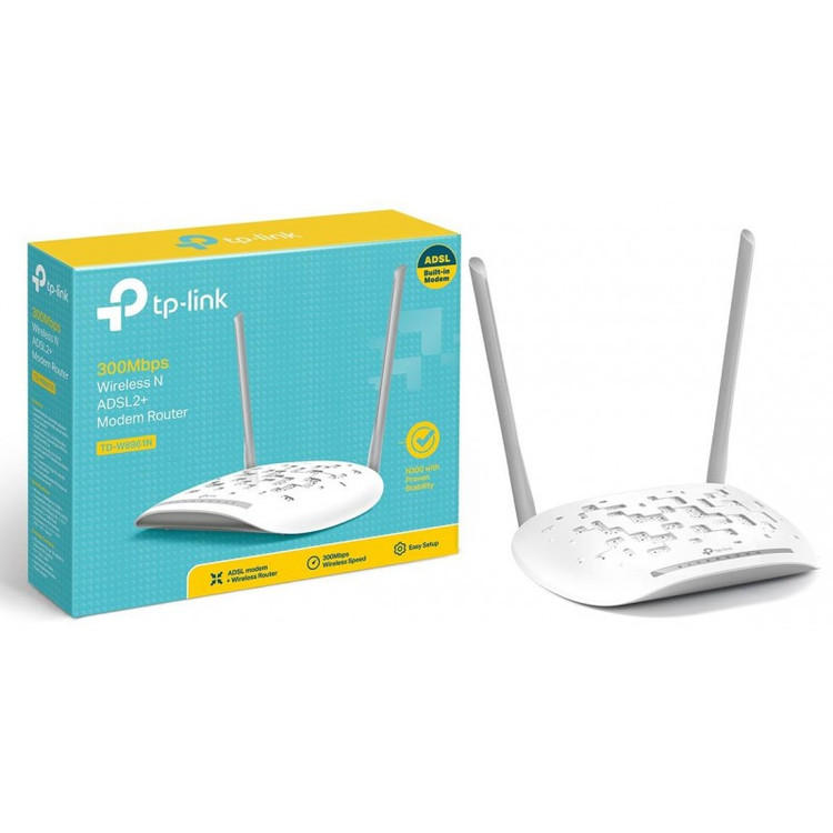 مودم روتر وای فای - بیسیم N300 تی پی-لینک مدل TD-W8961N