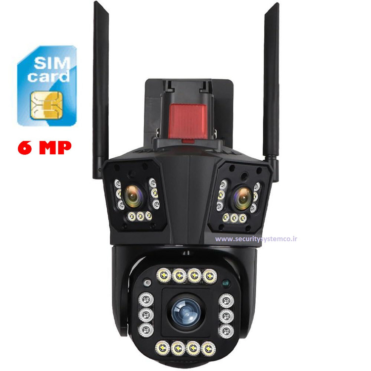 دوربین سه لنزه سیمکارت خور چرخشی
