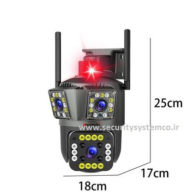دوربین سه لنز آژیر دار سیمکارتی